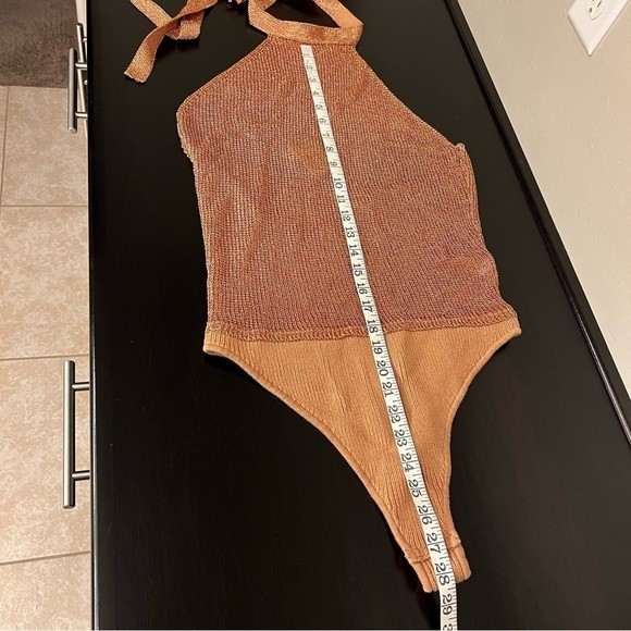 Intimately Free People Gold Shine Be Fine Bodysuit Women’s Size M, metallic, NWT - Picture 11 of 12